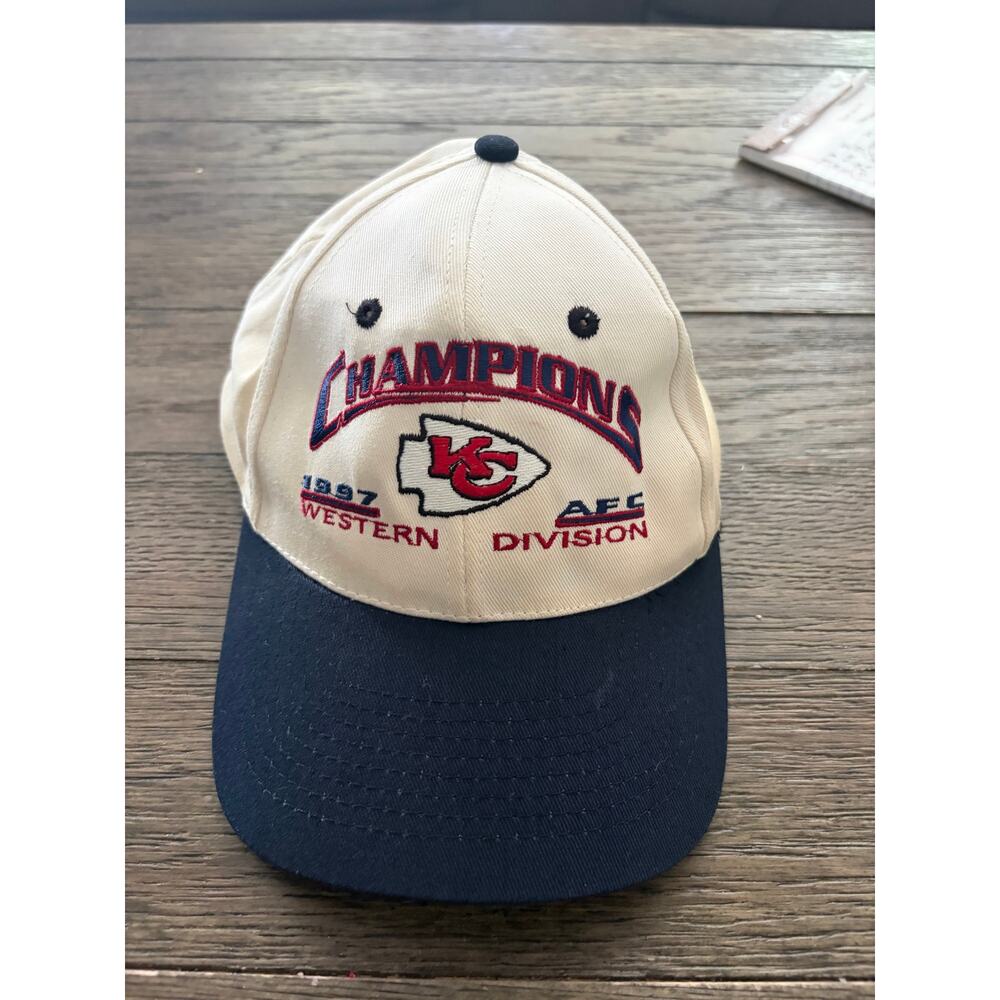 Vintage 1997 Kansas City Chiefs Hat Champions AFC Western Division